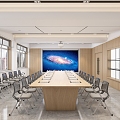 Modern Conference Room 3d model