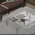 Modern coffee table sofa 3d model