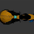 Futuristic Yellow Motorcycle With Black Accents And Modern Sleek Design
