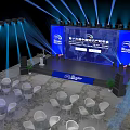Roadshow tasting area 3d model