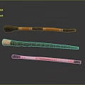 Hockey Sticks With Different Colors Red Stripes And Wooden Design For Sports Equipment