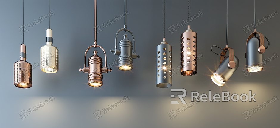 Industrial LOFT chandelier stylish simple metal chandelier combination model