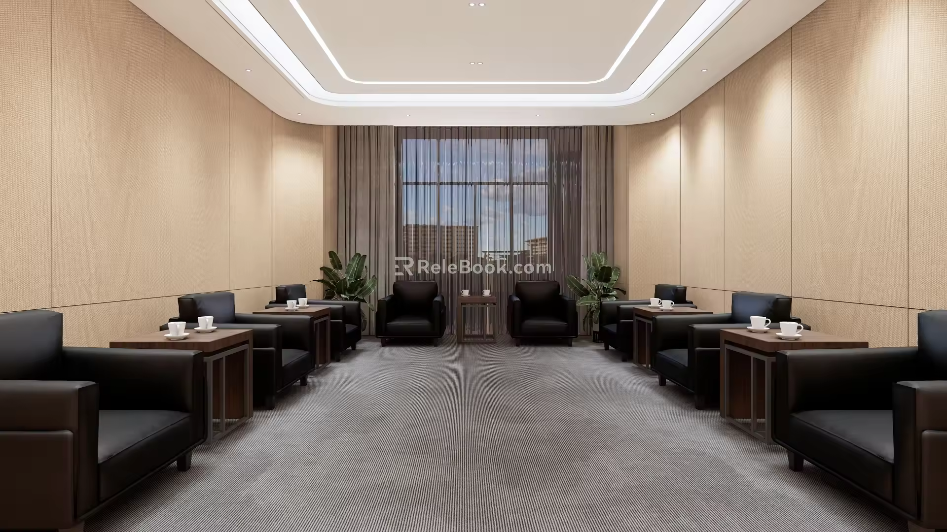 Modern Reception Room Reception Room 3d model