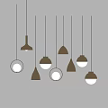 Modern Stylish Pendant Lights With Various Shapes And Metallic Finish For Home Interior