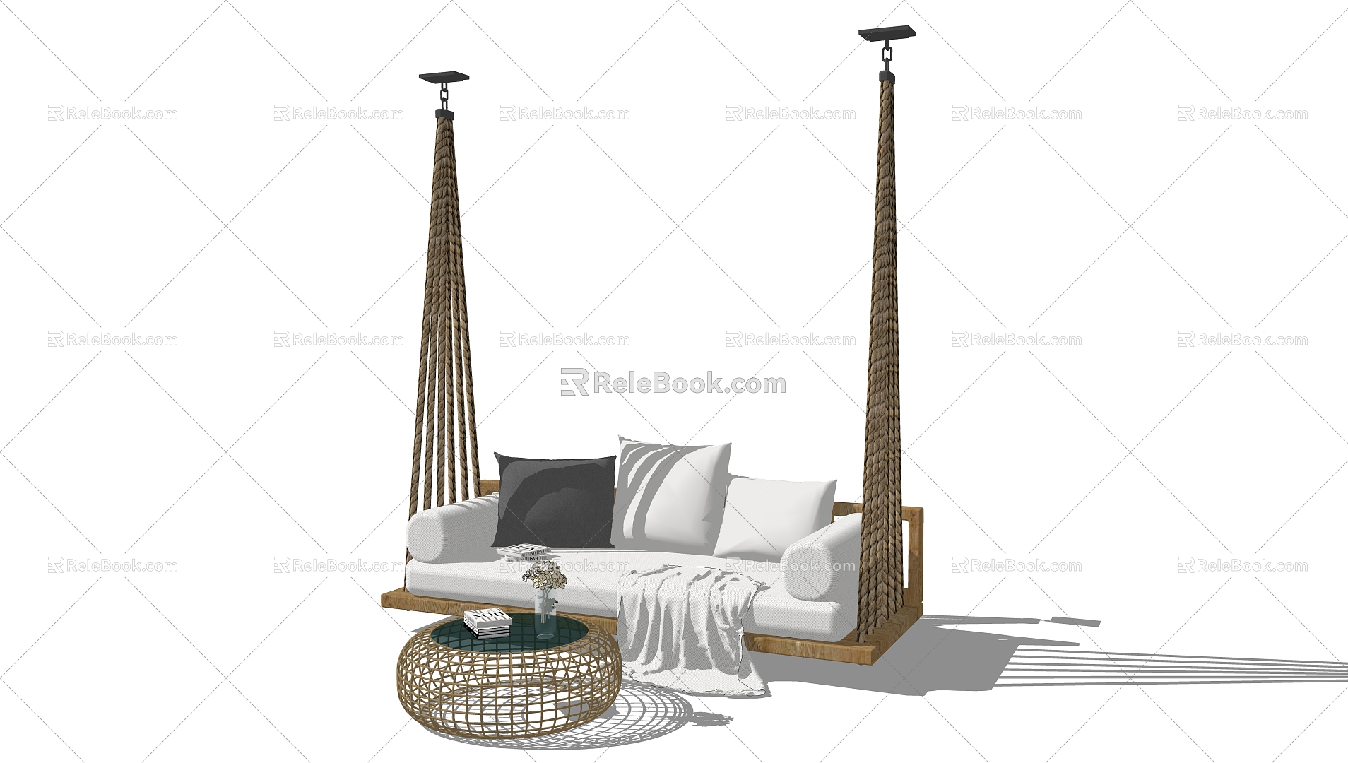 Modern Swing Chair Swing Hanging Chair 3d model