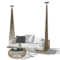 Modern Swing Chair Swing Hanging Chair 3d model