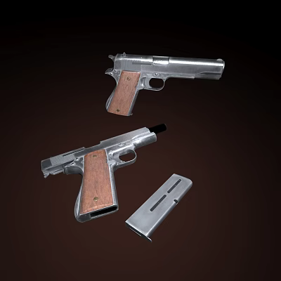 Modern small pistol pistol 3d model Modern small pistol pistol 3d model