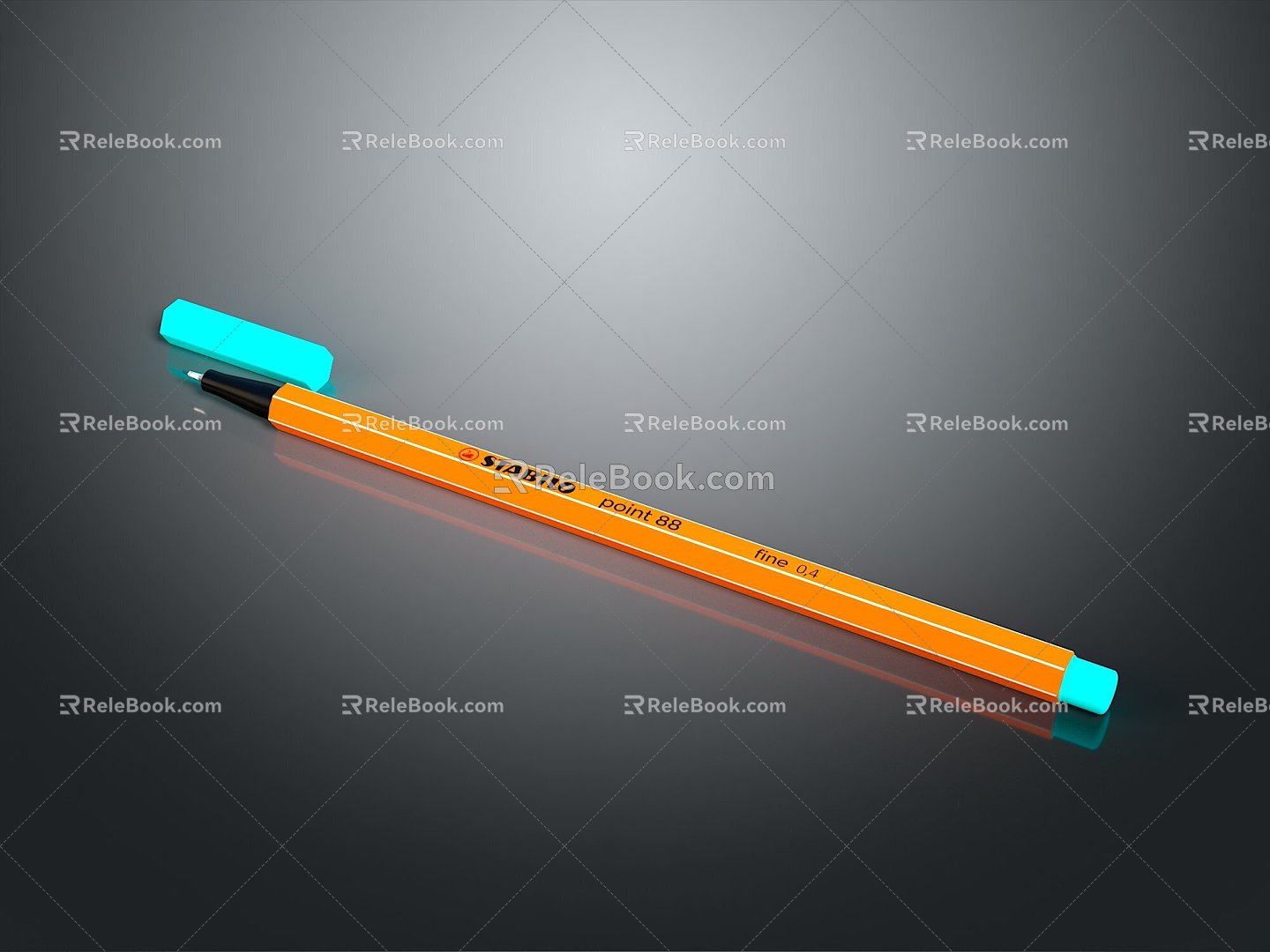 Colored Pencil Colored Pen Painting Stroke Brush Various Colored Pen Pen Pencil 3d model