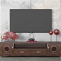 New Chinese TV Cabinet 3d model