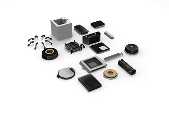 industrial electronic spare parts industrial parts 1381 3d model