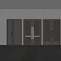 New Chinese-style security door 3d model