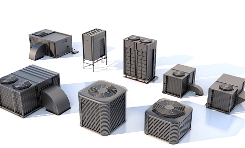 Air conditioner External air conditioner Central air conditioner 3d model