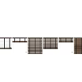 Modern Wooden Window Blinds With Horizontal Slats For Interior Design