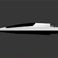 Futuristic White Streamlined Spacecraft Design With Blue Transparent Sections For Space Exploration