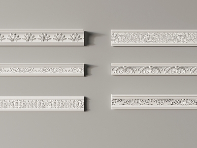 Jane Europe plaster line carved lines decorative lines model