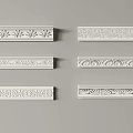 Decorative Gypsum Cornice with Various Intricate Patterns for Interior Design