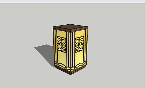 New Chinese Landscape Lamp Courtyard Floor Lamp Landscape Lamp 3d model