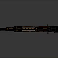 Futuristic Sci Fi Weapon With Black Mechanical Design Yellow Accent Lines And Complex Structure 3d model