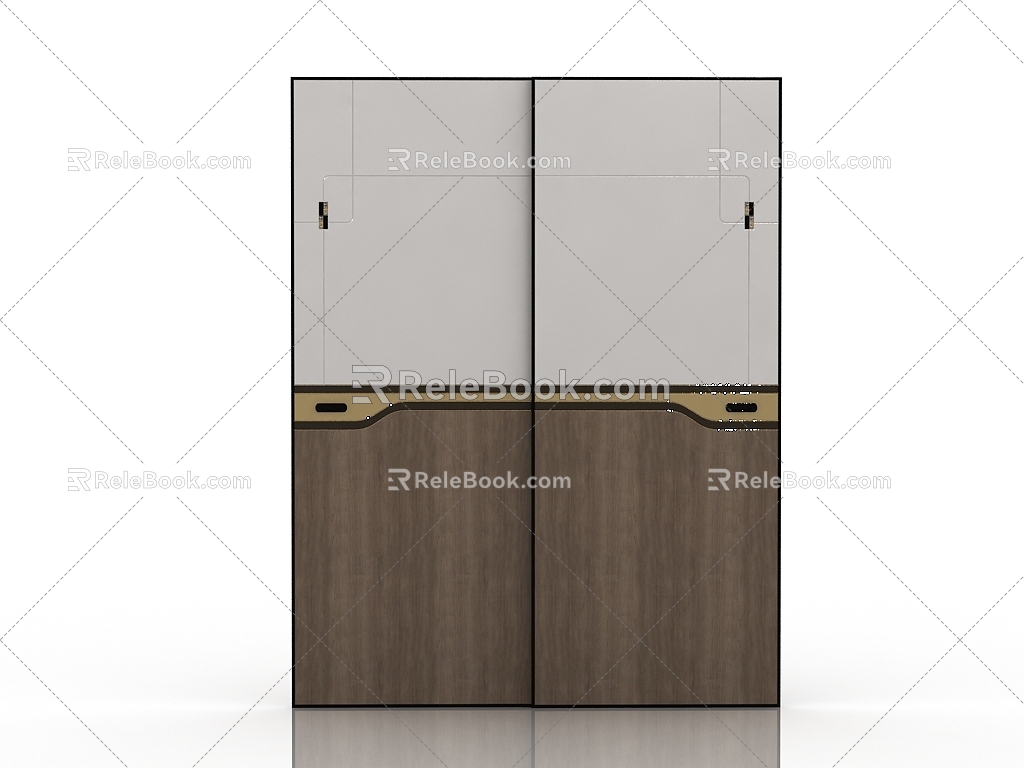 Wardrobe sliding door 3d model