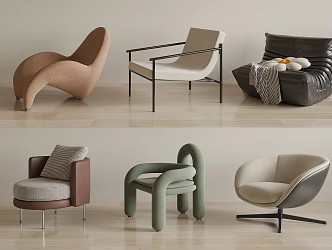 Modern single sofa 3d model