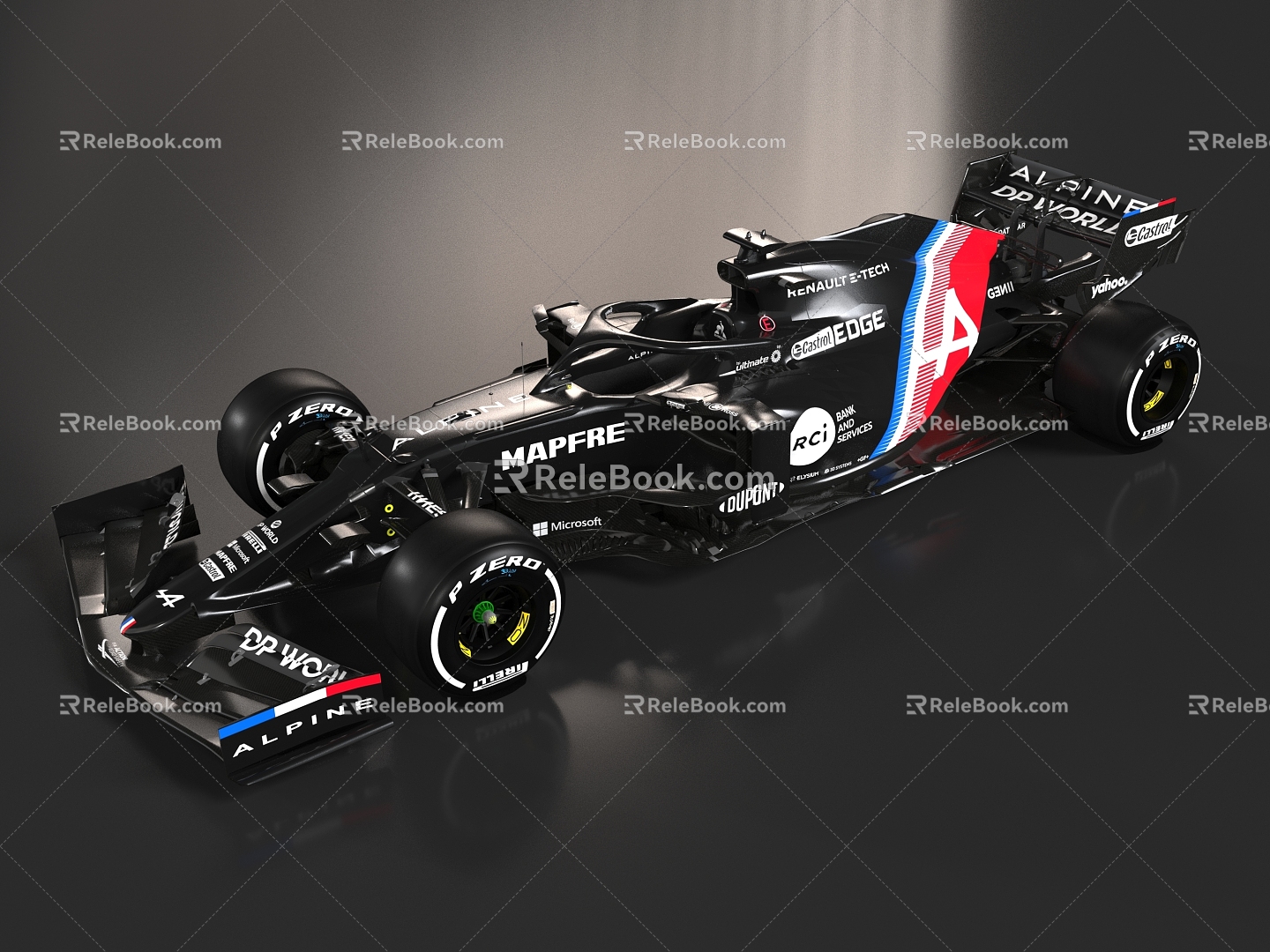 F1 Racing sports car 3d model