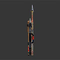 Collection of Medieval Weapons with Traditional Design Including Axe Sword Bow Arrow and Shield