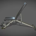 Black Fitness Bench With FIT Logo Silver Frame And Adjustable Design For Home Gym