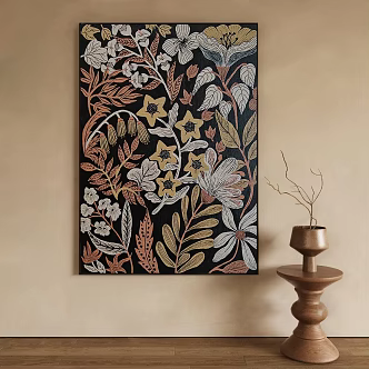 Middle Ages Hanging Painting Retro Hanging Painting French Hanging Painting Modern Hanging Painting Cream Wind Hanging Painting Living Room Hanging Painting Bedroom Hanging Painting Study Hanging Painting Plant Hanging Painting 3d model