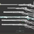 Shotgun Retro Firearms Long Range Weapon 3d model