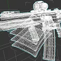 Tactical Assault Rifle With Mounted Scope Detachable Magazine And Ergonomic Grip