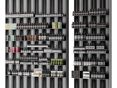 Modern Sports Equipment Storage Racks With Various Training Gear And Organized Shelves 3d model