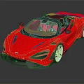 Red Modern Convertible Sports Car With Sleek Design And Alloy Wheels