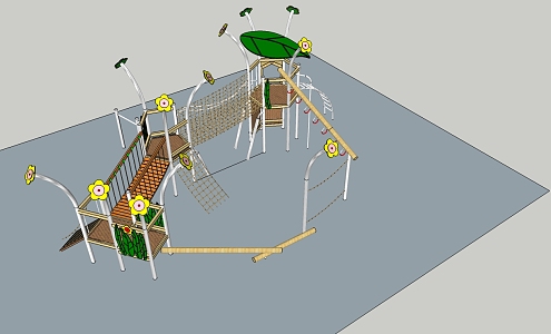 Modern play equipment Children's play equipment 3d model