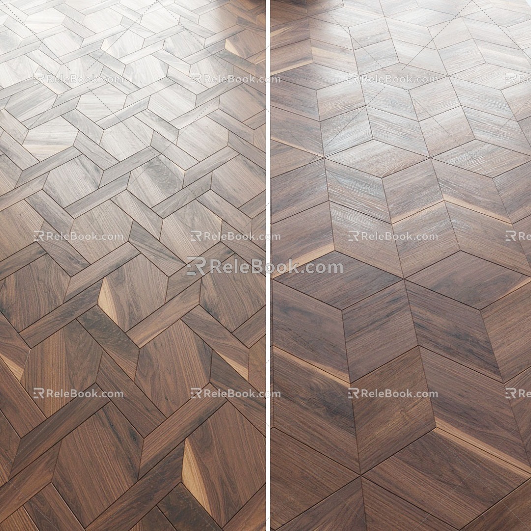 Modern Wood Flooring Solid Wood Flooring 3d model