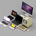 modern computer 3d model