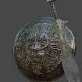 Weapons Sword and Shield 3d model