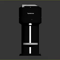 Nespresso Coffee Machine Modern Black Kitchen Appliance With Stainless Steel Drip Tray
