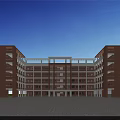 New Primary School Campus Teaching And Comprehensive Building Modern Design Structure 3d model
