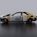 The Burned Car 3d model