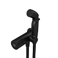 Black Handheld Shower Faucet With Flexible Hose And Modern Design