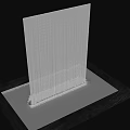 Modern Garden Ornament With Transparent Panel Water Curtain And Square Base