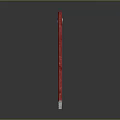 Red Curved Metal Crowbar Tool With Sharp Tips And Durable Construction