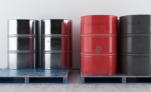 Industrial LOFT petrol drum 3d model