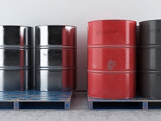 Industrial LOFT petrol drum 3d model