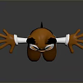 Cartoon Fox Character With White Coat Glasses Blue Eyes And Brown Boots