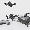 Drone drone display helmet 3d model