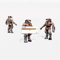 Virtual Character Animation Game Character Humanoid Mechanical Tauren Monster 3d model