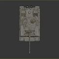 Vintage Military Tank With Detailed Cannon Tracks Turret And Worn Exterior