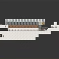 Lego Landscape Model Featuring Transparent Multi Layer Structure On White Base