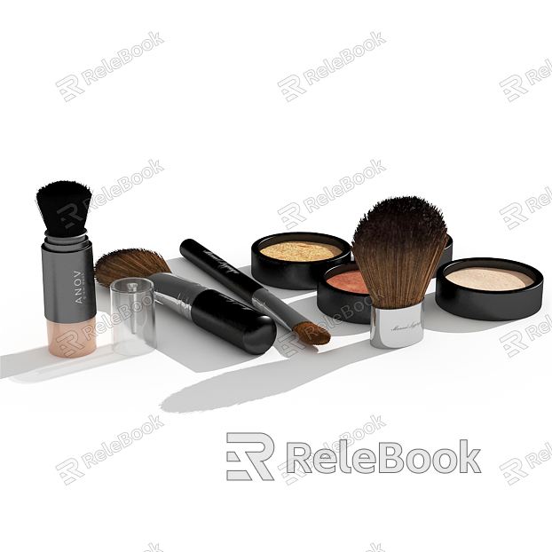 Modern Cosmetic Foundation Lipstick Brush Cosmetic Combo model